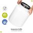 Garronda 50 Liter BPA-freies quadratisches Fass und Futtertonne Weithalsfass Wassertank und Behälter mit Deckel für Sauerkraut sowie Surfass Pökelfass für Fleisch GD-0088, Weiß