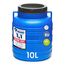 Garronda 10 Liter Weithalsfass aus BPA-freiem Futtertonne Fass Universalfass Lebensmittel Fass Regenfass für Garten Regentonne mit Deckel Regenwassertonne für Garten Wassertonne GD-0078, Blau