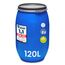 Garronda 120 Liter Deckelfass Weithalsfass aus HDPE Regenfass für Garten Fass Regenwassertonne Futtertonne Universalfass Wasserfass Regentonne Lebensmittelfass Wassertank GD-0078, Blau ohne Griffe