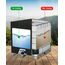 SOBEAU IBC Tank Abdeckung 1000L, IBC Container Zubehör, Wassertank Abdeckplane mit Transparenter Folie, Anti-UV Schutzplane Regenwassertank Abdeckung, IBC Wassertank Abdeckung, Schwarz