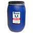 plasteo® 220 Liter Weithalsfass mit Deckel und Spannring, Lebensmittelecht BPA-Frei, Futtertonne Kunststofffass Deckelfass Regentonne Regenfass Lagerfass Sauerkrautfas, Stapelbar Palettengerecht, Blau