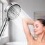 Netinpeater Universal Duschkopf, Handbrause mit 5 Strahlarten, Sparduschkopf Regendusche Energiespar Druckerhöhend (Ohne Schlauch)