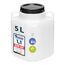 Garronda 5 Liter BPA-freies quadratisches Fass und Futtertonne Weithalsfass Wassertank und Behälter mit Deckel für Sauerkraut sowie Surfass Pökelfass für Fleisch GD-0088, Weiß
