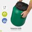 Garronda 30 Liter Weithalsfass aus BPA-freiem Futtertonne Fass Universalfass Lebensmittel Fass Regenfass für Garten Regentonne mit Deckel Regenwassertonne für Garten Wassertonne GD-0078, Grün