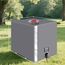 IBC Tank Abdeckung, Wassertank 1000l zubehör, Regenwassertank, Schutzplane/Regenwasser Folien Staubdicht Cover, Ausgestattet mit transparentem Anzeigefenster, Ibc container abdeckung 120 x100 x116 cm