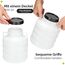Garronda 5 Liter Weithalsfass aus BPA-freiem Futtertonne Fass Universalfass Lebensmittel Fass Regenfass für Garten Regentonne mit Deckel Regenwassertonne für Garten Wassertonne GD-0078, Weiß