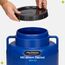 Garronda 50 Liter BPA-freies quadratisches Fass und Futtertonne Weithalsfass Wassertank und Behälter mit Deckel für Sauerkraut sowie Surfass Pökelfass für Fleisch GD-0088, Blau