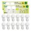 GY E27 LED Kaltweiss Lampe 4.9W 6500K 807 Lumen Kaltweiß Leuchtmittel,G45/P45 Energiesparlampe 60W lampe ersetzt,Nicht Dimmbar LED Birnen,12 stück
