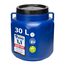 Garronda 30 Liter BPA-freies quadratisches Fass und Futtertonne Weithalsfass Wassertank und Behälter mit Deckel für Sauerkraut sowie Surfass Pökelfass für Fleisch GD-0088, Blau