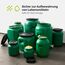 Garronda 30 Liter Weithalsfass aus BPA-freiem Futtertonne Fass Universalfass Lebensmittel Fass Regenfass für Garten Regentonne mit Deckel Regenwassertonne für Garten Wassertonne GD-0078, Grün