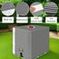 IBC Tank Abdeckung, Wassertank 1000l zubehör, Regenwassertank, Schutzplane/Regenwasser Folien Staubdicht Cover, Ausgestattet mit transparentem Anzeigefenster, Ibc container abdeckung 120 x100 x116 cm