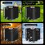 IBC Tank Abdeckung, Schwarz Abdeckplane für Wassertank 1000L, IBC Container Abdeckung 120 x100 x116 cm, Schutzplane Regenwassertank, mit Transparenter Folie für 1000 Liter wassertank
