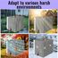 IBC Tank Abdeckung, Wassertank 1000l zubehör, Regenwassertank, Schutzplane/Regenwasser Folien Staubdicht Cover, Ausgestattet mit transparentem Anzeigefenster, Ibc container abdeckung 120 x100 x116 cm