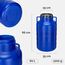 Garronda 60 Liter Weithalsfass aus BPA-freiem Futtertonne Fass Universalfass Lebensmittel Fass Regenfass für Garten Regentonne mit Deckel Regenwassertonne für Garten Wassertonne GD-0078, Blau