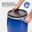 Garronda 220 Liter Regentonne mit Deckel Weithalsfass aus HDPE Regenfass für Garten Fass 220l Regenwassertonne Futtertonne Wasserbehälter Universalfass Wasserfass Regentonnen Wassertank GD-0078, Blau
