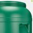 Garronda 120 Liter Deckelfass Weithalsfass aus HDPE Regenfass für Garten Fass Regenwassertonne Futtertonne Universalfass Wasserfass Regentonne Lebensmittelfass Wassertank GD-0078, Grün
