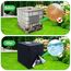 LINSOCLE IBC Tank Abdeckung, 420D IBC Container Abdeckung, 1000L Abdeckung Wassertank, Anti-UV IBC Schutzhülle, Regenwassertank Container Cover, 120 x100 x116 cm