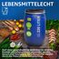 plasteo® 220 Liter Weithalsfass mit Deckel und Spannring, Lebensmittelecht BPA-Frei, Futtertonne Kunststofffass Deckelfass Regentonne Regenfass Lagerfass Sauerkrautfas, Stapelbar Palettengerecht, Blau