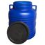 plasteo 20-Liter-Weithalsfass Deckelfass Blau Kunststoff Lagerfass mit Henkel und Schraubdeckel