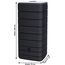 Ondis24 Regenwasser Wandtank Regenfass Eco 650 Liter Graphit anthrazit inkl. Wasserhahn