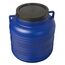 plasteo 20-Liter-Weithalsfass Deckelfass Blau Kunststoff Lagerfass mit Henkel und Schraubdeckel