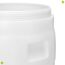 Garronda 35 Liter BPA-freies Fass und Futtertonne, Weithalsfass, Wassertank und Behälter mit Deckel für Sauerkraut sowie Surfass Pökelfass für Fleisch GD-0087, Weiß