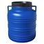 plasteo 20-Liter-Weithalsfass Deckelfass Blau Kunststoff Lagerfass mit Henkel und Schraubdeckel