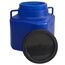 plasteo® 10 L Weithalsbehälter mit Deckel und Griffen, eckig, blau, lebensmittelecht, BPA-frei – vielseitiger Kunststoffbehälter für Wasser, Futter, Lagerung oder als Regentonne