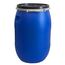 plasteo 85 Liter Weithalsfass mit Deckel und Spannring, Lebensmittelecht BPA-Frei Futtertonne Wasserfass Lagerfass Universalfass Kunststofffass
