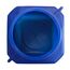 plasteo® 10 L Weithalsbehälter mit Deckel und Griffen, eckig, blau, lebensmittelecht, BPA-frei – vielseitiger Kunststoffbehälter für Wasser, Futter, Lagerung oder als Regentonne