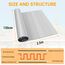 Isolierfolie Dämmfolie Doppelseitige Aluminiumfolie Isolierung Dachisolierung Reflektierende Isolierungsfolie geeignet für Wärmedämmung Wärmehaltung Wärmeschutzfolie (2,5m×150cm)