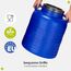 Garronda 60 Liter BPA-freies Fass und Futtertonne, Weithalsfass, Wassertank und Behälter mit Deckel für Sauerkraut sowie Surfass Pökelfass für Fleisch GD-0087, Blau