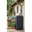 Ondis24 Regenwasser Wandtank Regenfass Eco 650 Liter Graphit anthrazit inkl. Wasserhahn