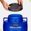 Garronda 60 Liter BPA-freies Fass und Futtertonne, Weithalsfass, Wassertank und Behälter mit Deckel für Sauerkraut sowie Surfass Pökelfass für Fleisch GD-0087, Blau