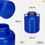Garronda 80 Liter BPA-freies Fass und Futtertonne, Weithalsfass, Wassertank und Behälter mit Deckel für Sauerkraut sowie Surfass Pökelfass für Fleisch GD-0087, Blau