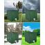SOBEAU IBC Tank Abdeckung 1000L, IBC Container Zubehör, Wassertank UV-Schutzfolie, Regentonne Abdeckung, Schutzplane Regenwassertank, Geeignet für 1000L IBC-Tank Container Cover (120 x 100 x 116 cm)
