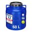 Garronda 60 Liter BPA-freies Fass und Futtertonne, Weithalsfass, Wassertank und Behälter mit Deckel für Sauerkraut sowie Surfass Pökelfass für Fleisch GD-0087, Blau