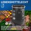 plasteo 60 Liter Weithalsfass mit Deckel und Spannring in schwarz, Lebensmittelecht BPA-Frei Futtertonne Wasserfass Lagerfass Universalfass Kunststofffass (schwarz, rund)