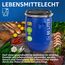 plasteo® 60 Liter Weithalsfass mit Deckel und Spannring, Lebensmittelecht BPA-Frei, Futtertonne Kunststofffass Universalfass Deckelfass Wasserfass Lagerfass Sauerkrautfass, Stabile Griffmulden, Blau