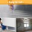 CCLIFE Isolierfolie Thermofolie Alu Dämmfolie 3-4mm Heizkörper Reflexionsfolie für Dächer Fenster Rohre Böden,0.5x20m-10㎡