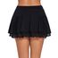 Avidlove Damen Mini Röcke Sommer Solide Faltenrock Spitze Ruffle Plisseerock Kurz Sexy Minirock Basic Gefaltet Rock Elastisch Skater Skirt Schwarz M