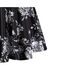 Dressever Damen Basic Vielseitige Dehnbaren Informell Casual Mini Hohe Taille A-Linie Tennisrock Tanzrock Floral Large