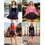 Dressever Damen Basic Vielseitige Dehnbaren Informell Casual Mini Hohe Taille A-Linie Tennisrock Tanzrock Purple Plaid Small