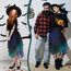 Sintege Hexenkostüm für Damen Halloween Tüllrock Lang Plisseerock Pfau Kostüm für Fasching Karneval Party (Blau, Grün)