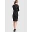 Urban Classics Damen Kleid Ladies Rib Dress, Mini, Gr. 40 (Herstellergröße: L), Schwarz (Black 7)