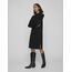 Vila Damen Viril Crew Neck L/S Midi Dress - Noos Kleid, Schwarz, L EU