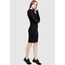 Urban Classics Damen Kleid Ladies Rib Dress, Mini, Gr. 40 (Herstellergröße: L), Schwarz (Black 7)