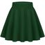 Zeagoo Rock Damen Basic Casual Herbst Rock Kurz High Waist Minirock Stretchy Mini Skirt Grün S