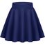 Zeagoo Damen Mädchen Tennisrock Solide Mini Skater Rock Versatile Minirock Tennisrock Kurz Rock für Sport Navy Blau M