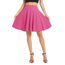 Damen Elegante Elastische Taille Ausgestellte A-Linie Midi Rock Basic Uniform Plissee Skater Röcke(S, Rosenrot)
